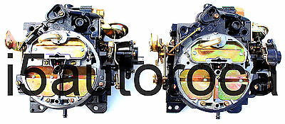 SET OF 2 MARINE CARBURETORS 4BBL ROCHESTER QUADRAJET 5.7 350 MERC ELECTRIC CHOKE - Marine Carburetors