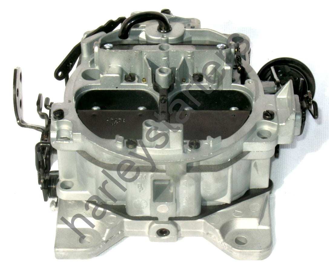 MARINE CARBURETOR 4 BARREL ROCHESTER QUADRAJET V8 MCM255 1347-7365A1 SILVER AND BLACK MERC