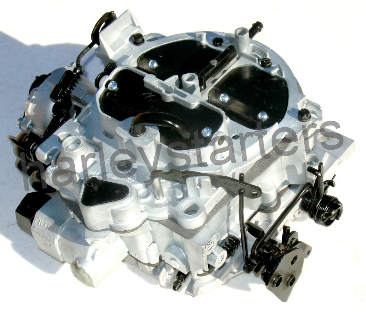 MARINE CARBURETOR QUADRAJET 454 7.4L MCM/MIE 330 1347-8291 ELECTRIC CHOKE SILVER AND BLACK