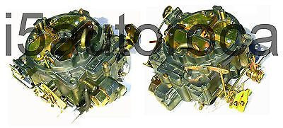 SET OF 2 MARINE CARBURETORS 4BBL ROCHESTER QUADRAJET 7.4 454 ENG MERC DICHROMATE - Marine Carburetors