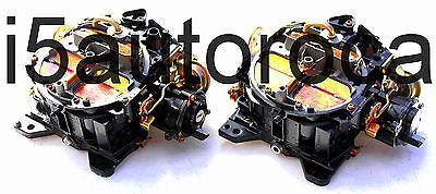 SET OF 2 MARINE CARBURETORS ROCHESTER QUADRAJET 8.2 L 502 ELEC CHOKE DICHROMATE - Marine Carburetors