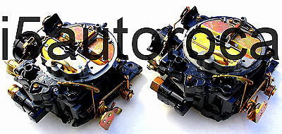 SET OF 2 MARINE CARBURETORS 4BBL ROCHESTER QUADRAJET 5.0 305 MERC ELECTRIC CHOKE - Marine Carburetors