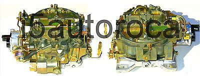 SET OF 2 MARINE CARBURETORS ROCHESTER QUADRAJET 5.0 305 ELEC CHOKE DICHROMATE - Marine Carburetors