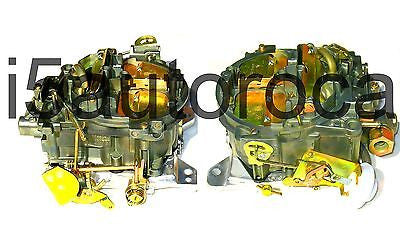 SET OF 2 MARINE CARBURETORS ROCHESTER QUADRAJET 4MV 5.7L 350 CID MERC DICHROMATE - Marine Carburetors