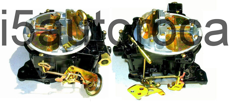 SET OF 2 MARINE CARBURETORS 4BBL ROCHESTER QUADRAJET 4MV 5.7L 350 CID MERCRUISER - Marine Carburetors