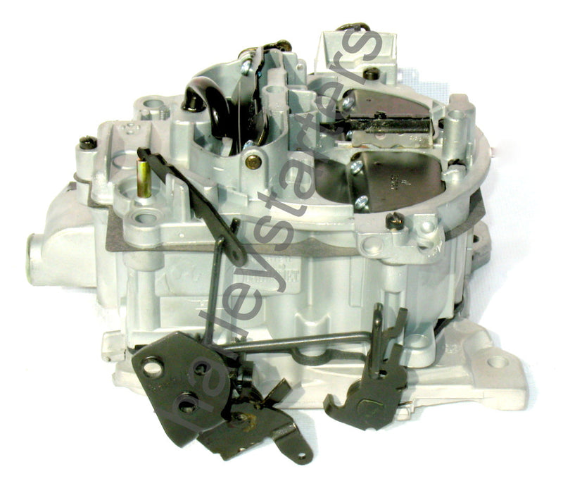 MARINE CARBURETOR 4 BARREL ROCHESTER QUADRAJET 350 MIE 5.7 17085013 SILVER AND BLACK