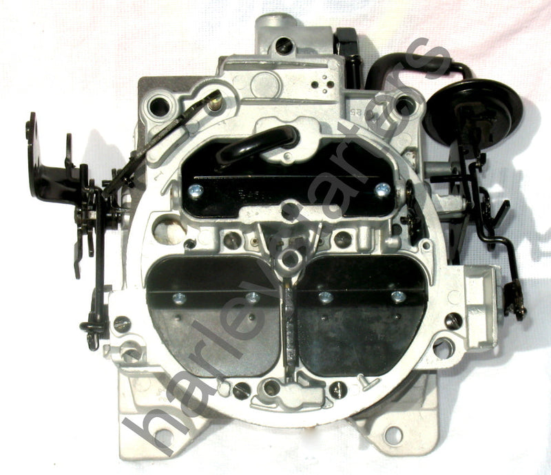 MARINE CARBURETOR 4 BARREL ROCHESTER QUADRAJET 350 MIE 5.7 17085013 SILVER AND BLACK