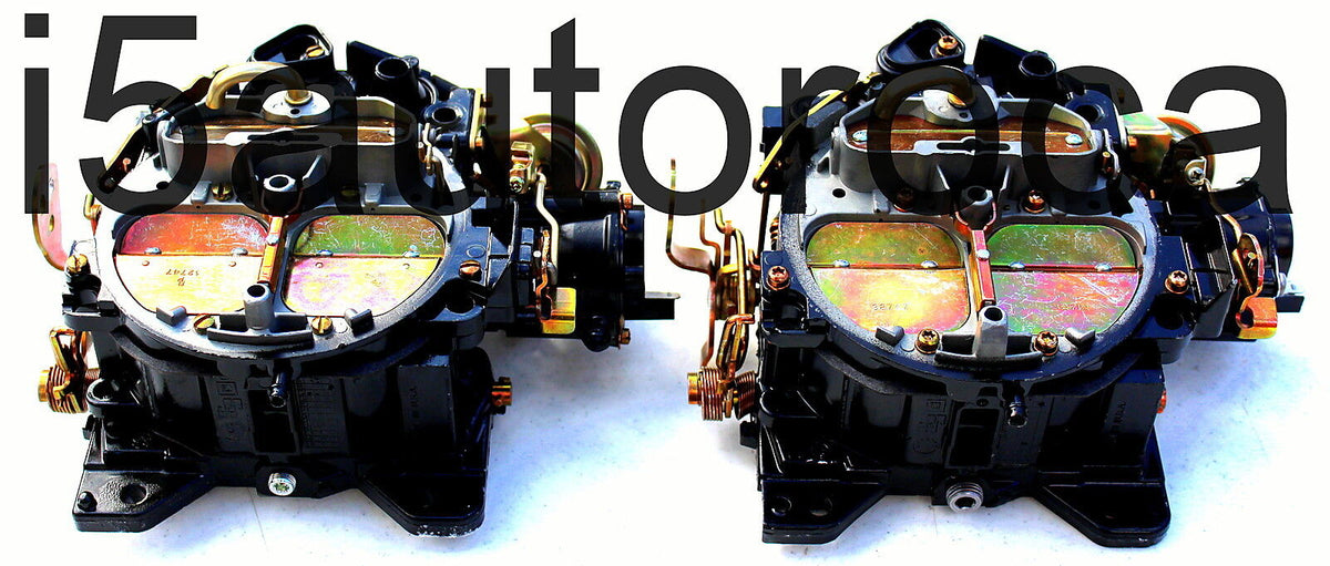 SET OF 2 MARINE CARBURETORS 4 BARREL QUADRAJET 5.7 350 ELECTRIC CHOKE CRUSADER 270